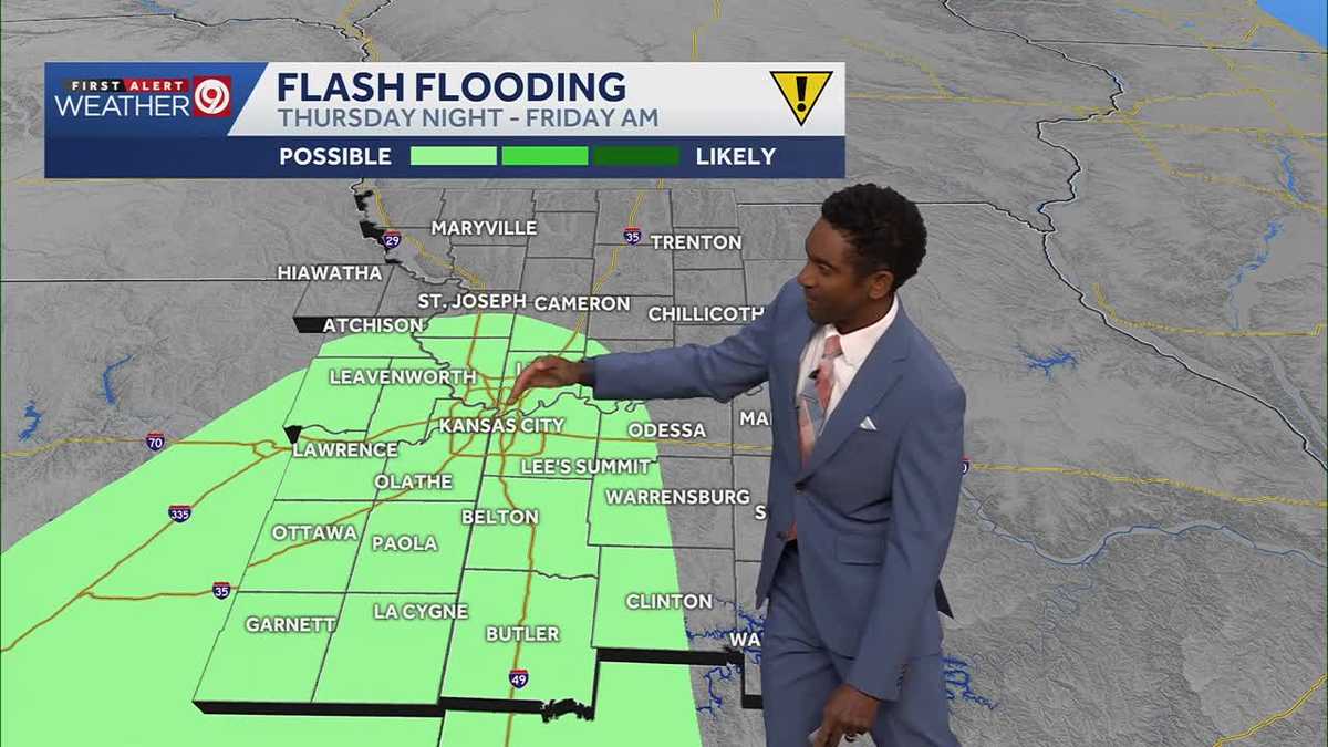 Kansas City weather: Rain could lead to flash flooding on Friday