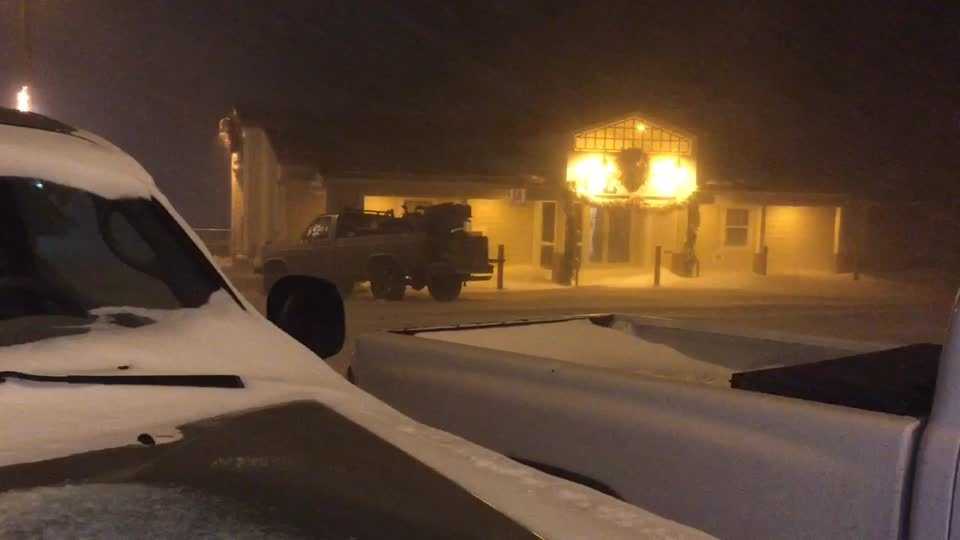 Snow hits Cloudcroft Saturday night