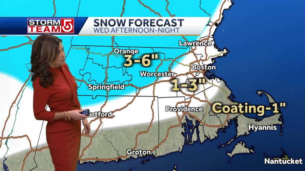 Video: Another 6 inches of snow for some in Mass.