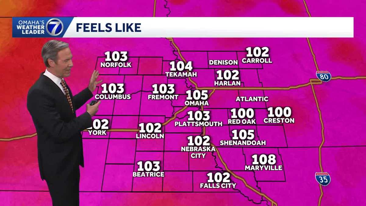 Hot this evening around Omaha and most of this week - KETV