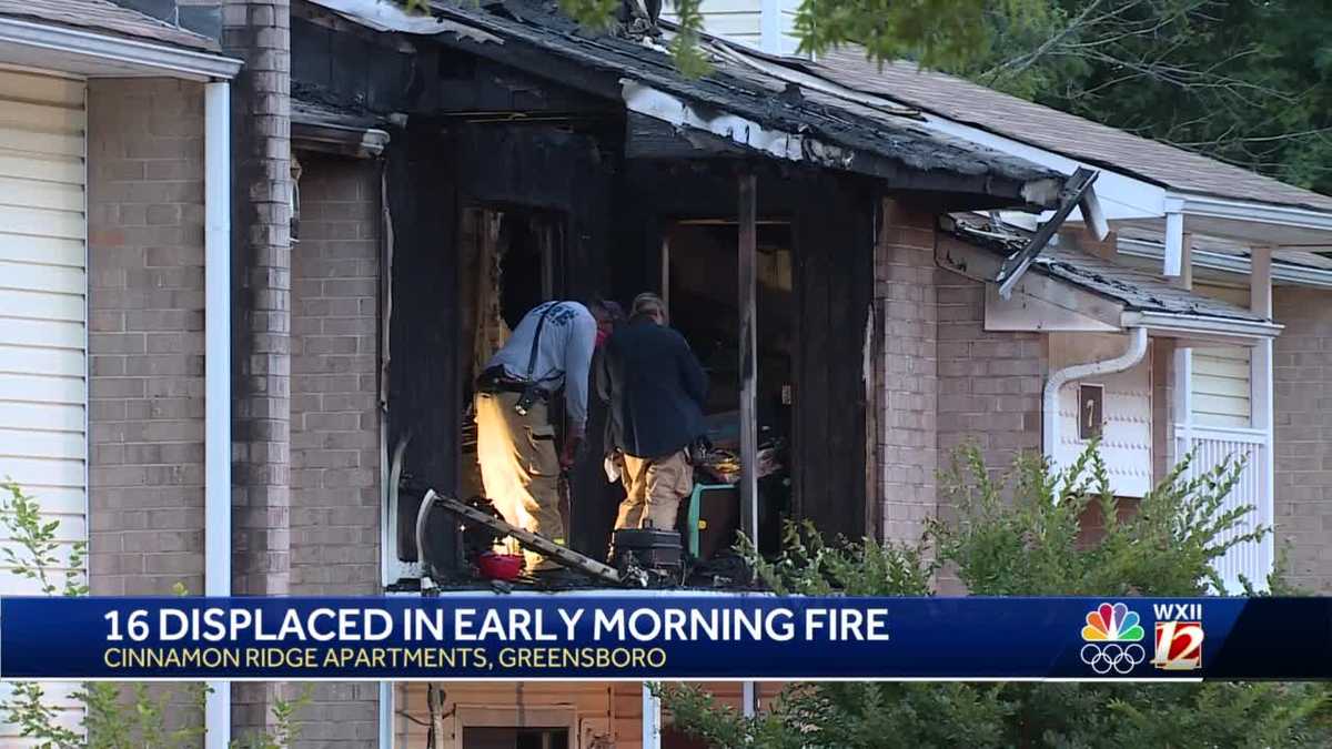16 people lose homes, 3 injured after Greensboro apartment fire
