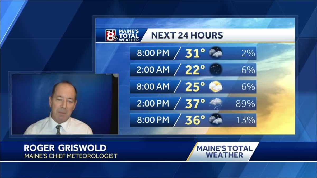 Clearing skies and colder temperatures tonight.