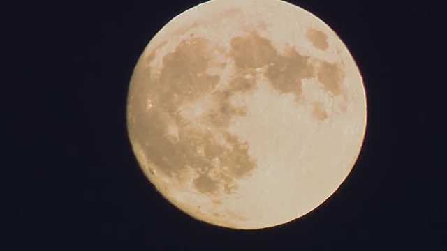 Hunter's moon supermoon seen in New Hampshire sky