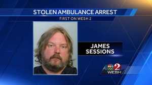Man accused of stealing ambulance with paramedic inside