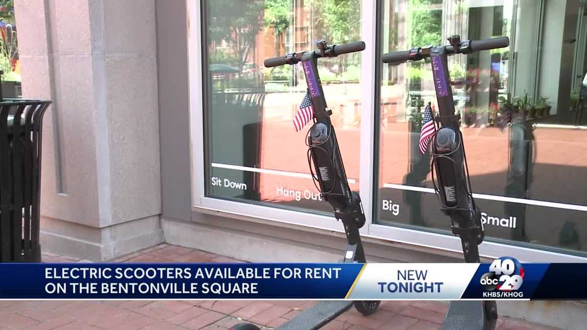 Electric scooters available now in Bentonville