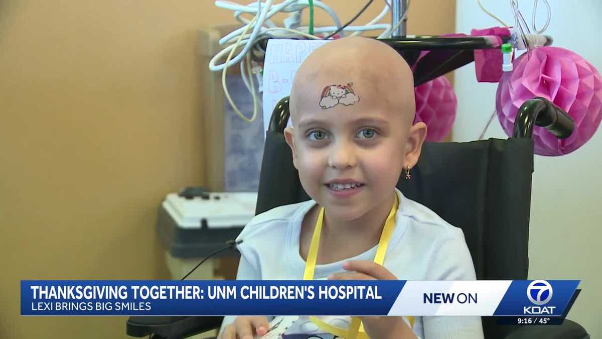 Thanksgiving brings joy to UNM Children's Hospital, along with patient Lexi's birthday celebration