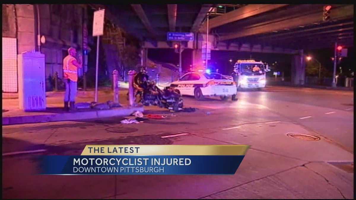 Motorcycle driver injured in crash outside Armstrong Tunnel