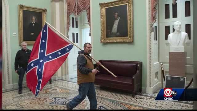 Sumner Academy class reacts to photo of rioter with confederate flag in front of abolitionist's portrait - Vimarsana News