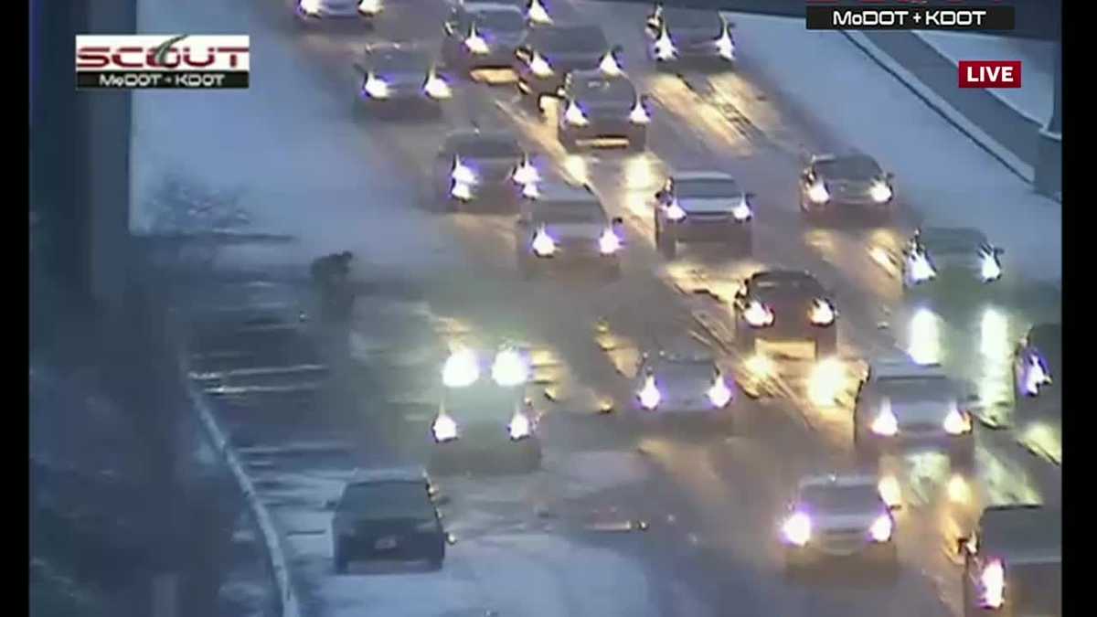 Wet roads with slick patches causing headaches for your morning drive