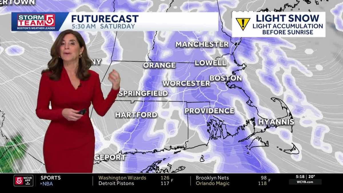 Video: Late snow tonight into Saturday