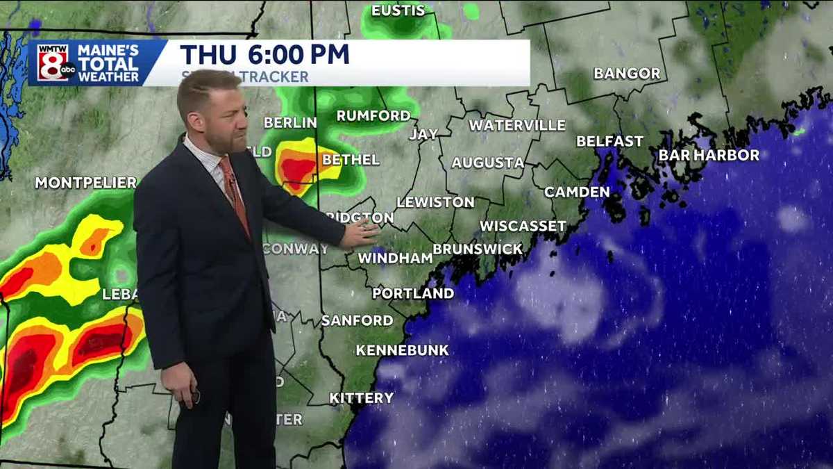 Few thundershowers late this afternoon