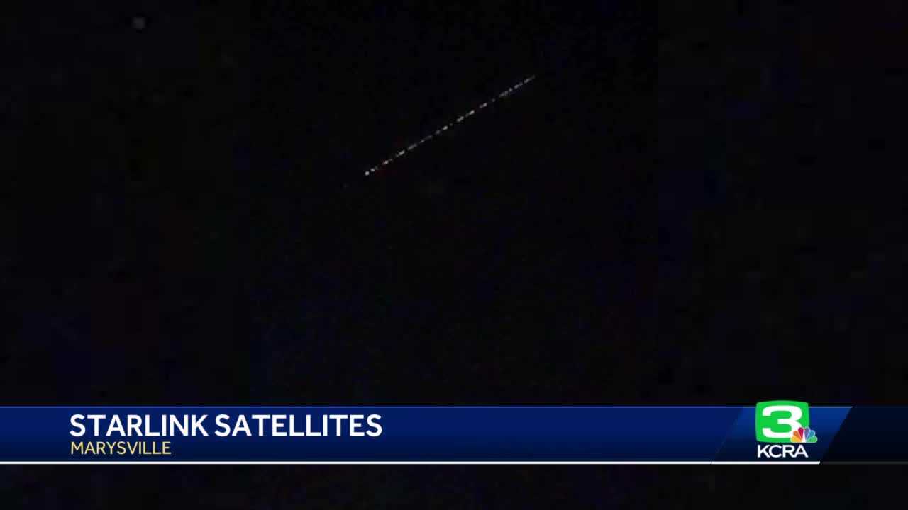 Starlink satellites spotted across Northern California skies