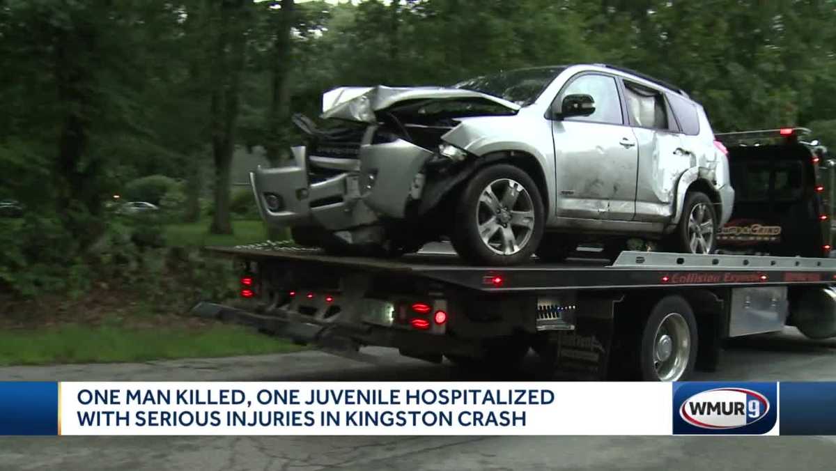 Kingston man dead, passenger injured after singlecar crash