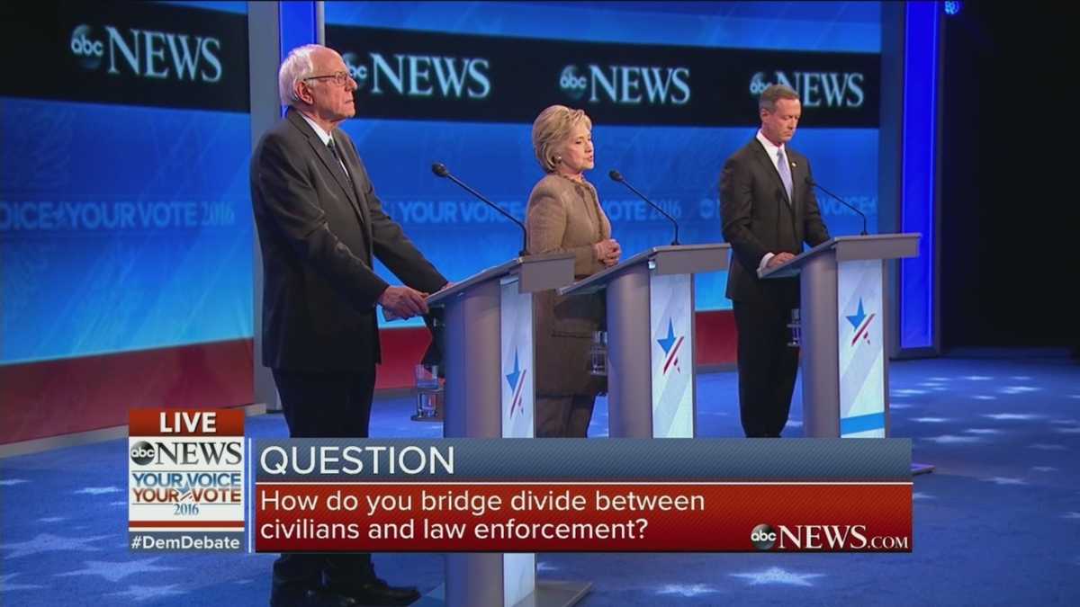 Democratic Debate: Bridging the divide between civilians, law enforcement