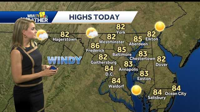 Calmer weather after storms cause damage area