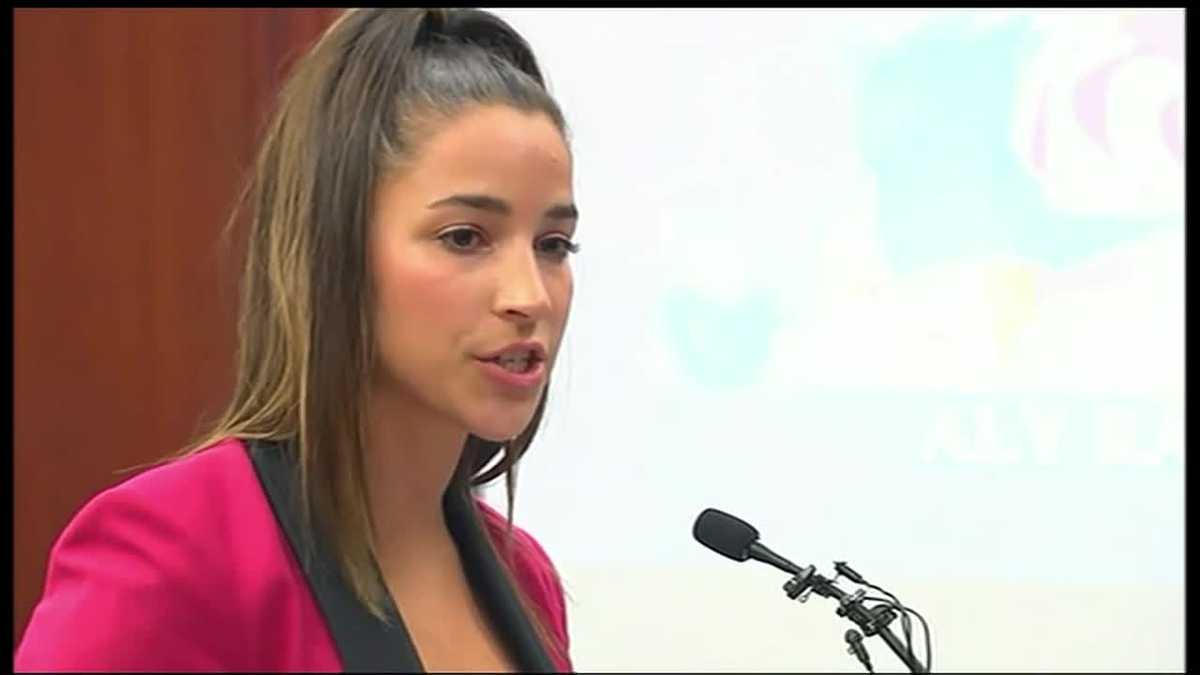 'You have not taken gymnastics away:' Raisman faces abuser in court