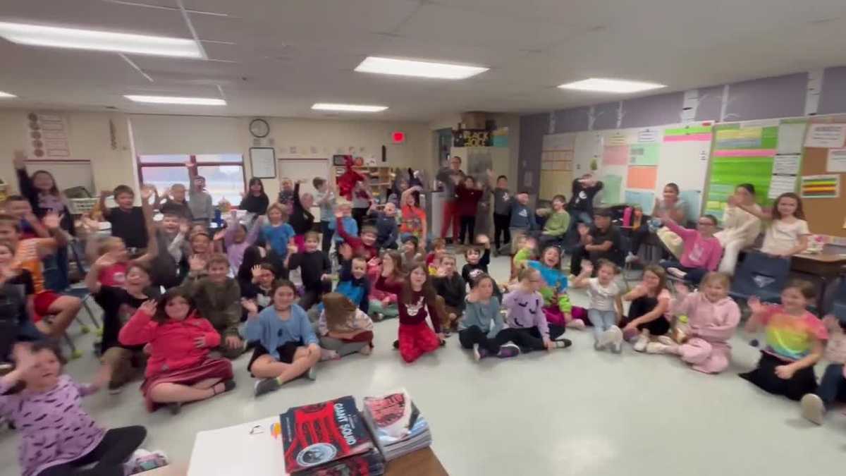 NH weather school visit: Center Woods Elementary in Weare