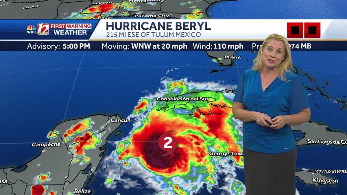 Hurricane Beryl moves toward Tulum and Cozumel in Mexico, Texas