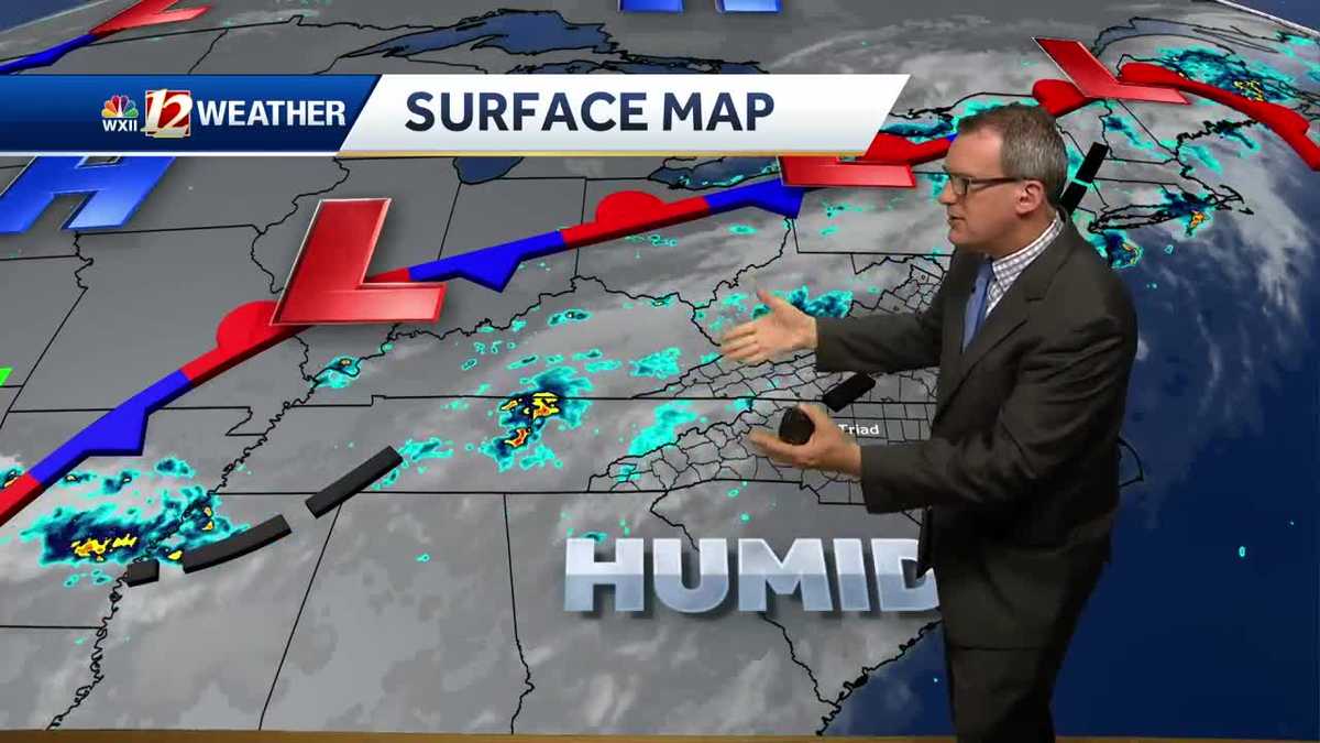 WATCH: Muggy weekend with clouds and rain