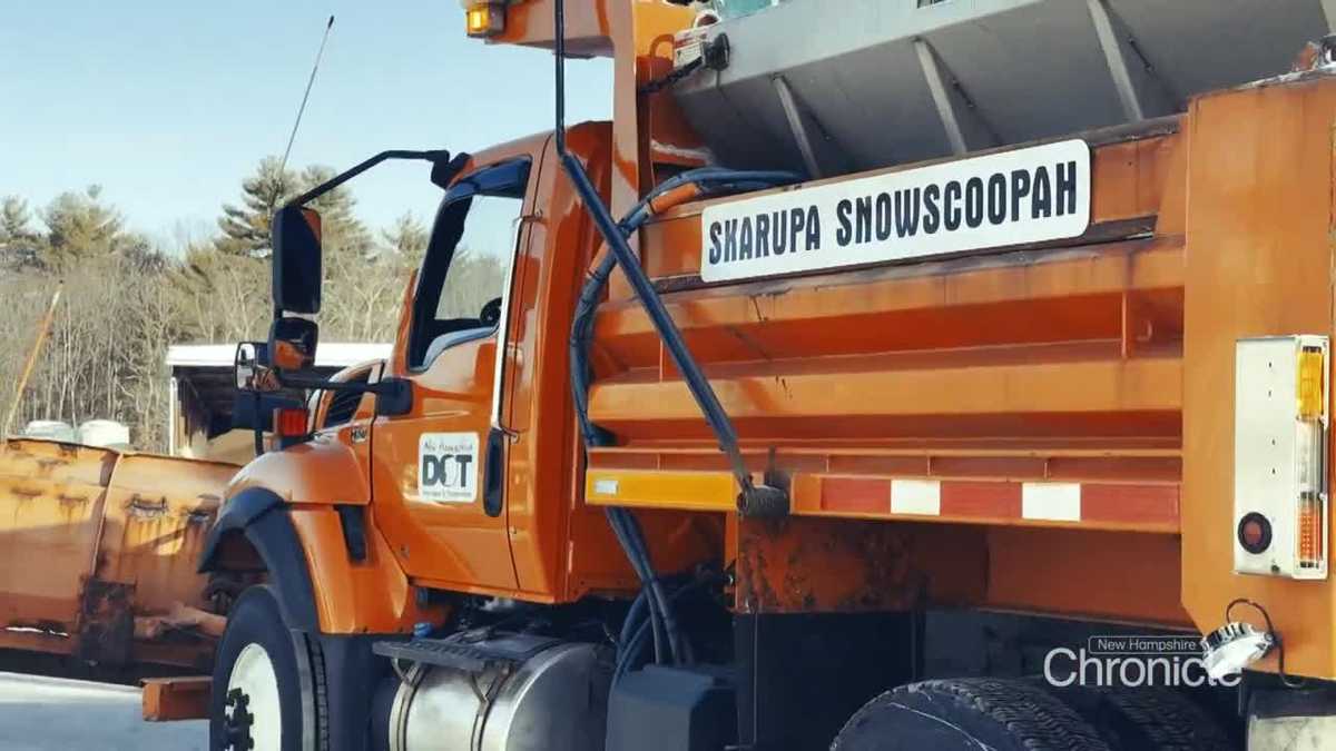 'Skarupa Snowscoopah' plow among fleet of trucks clearing New Hampshire roads this winter