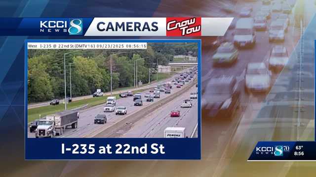 Central Iowa traffic: Crash in Windsor Heights slowing inbound traffic