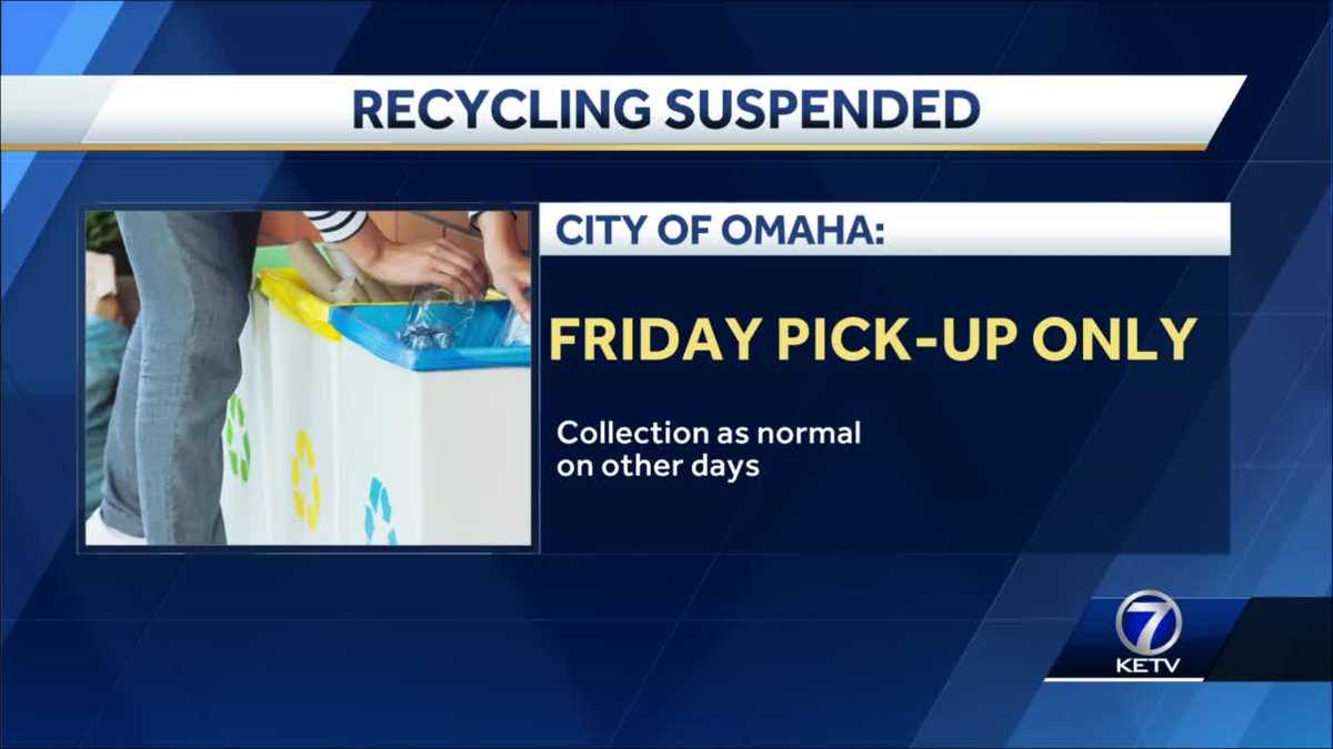 City of Omaha: Friday's recycling collection suspended until June 19
