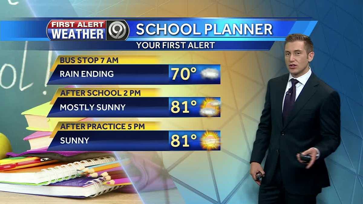 First Alert: Mostly sunny skies ahead Tuesday after rain ends
