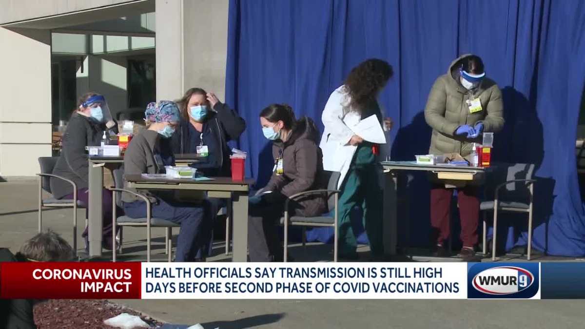 New Hampshire health officials say COVID-19 infection is still high a few days before Phase 1B of vaccination