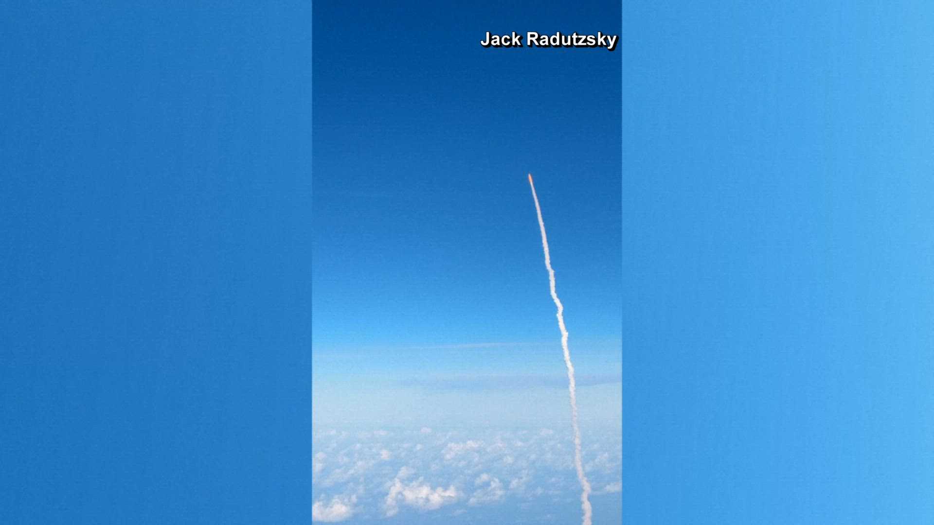 VIDEO: Passengers on flight capture Artemis II launching from Florida