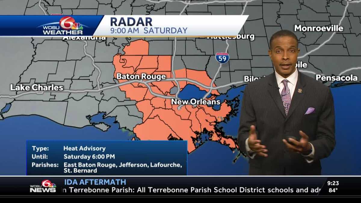 Heat Advisory returns for your Saturday