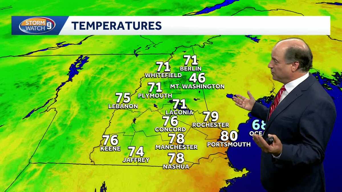  Comfortable weather to start week in New Hampshire