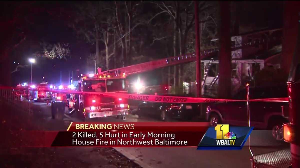 Video: Two people killed, four critical in northwest Baltimore fire