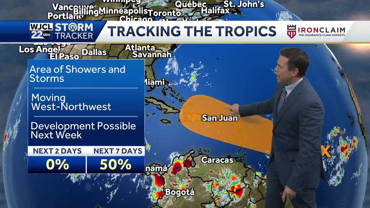 Hot this weekend and tracking likely tropical development