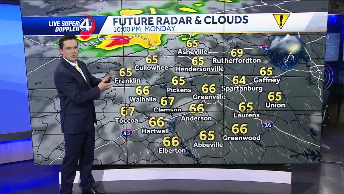 More Showers and Storms Monday - WYFF