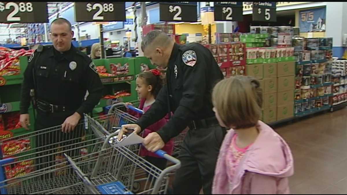 Kids go on shopping spree in Shop with a Cop event