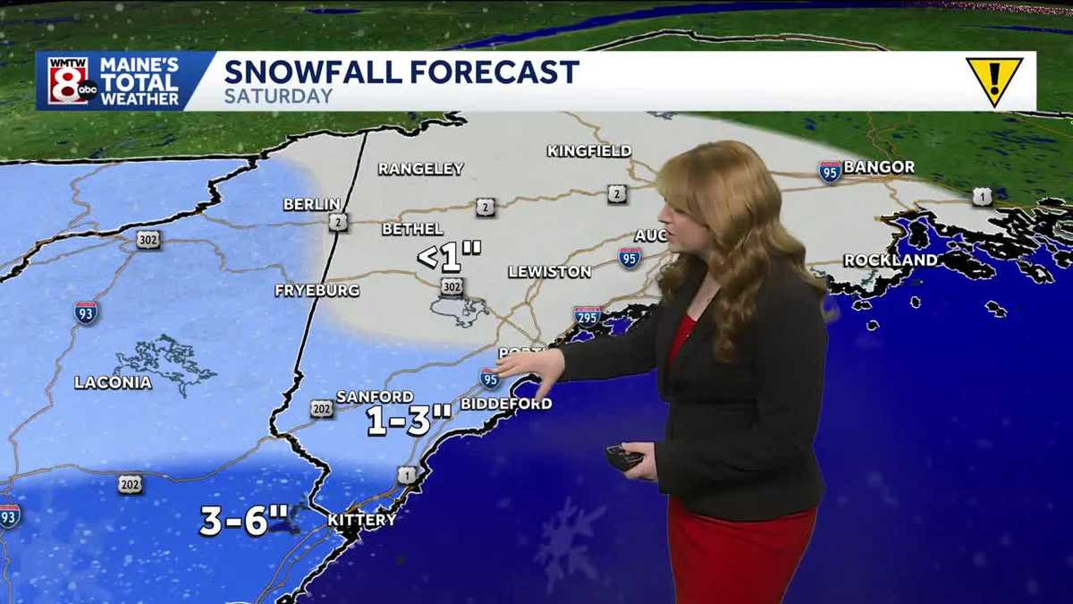 Snow moves in Saturday before turning cold and windy Sunday