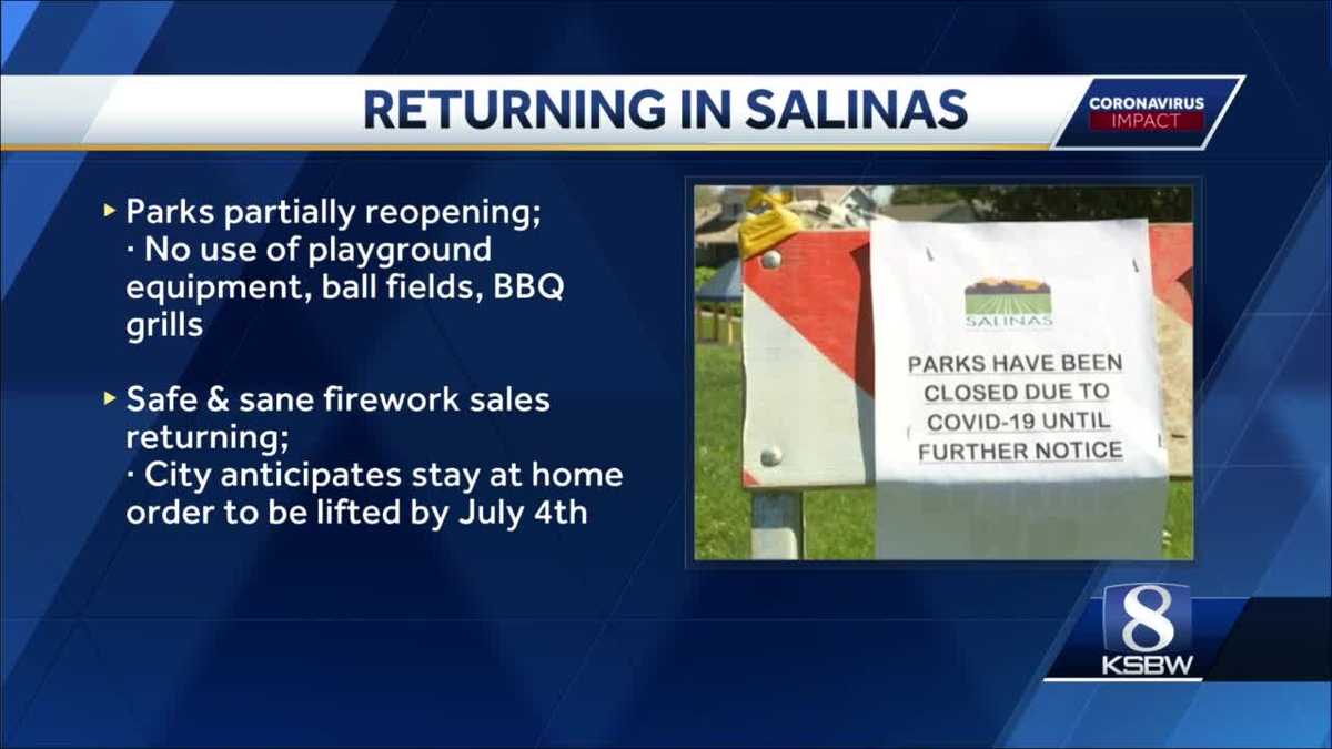 Salinas parks partially reopen; safe and sane fireworks to be sold for