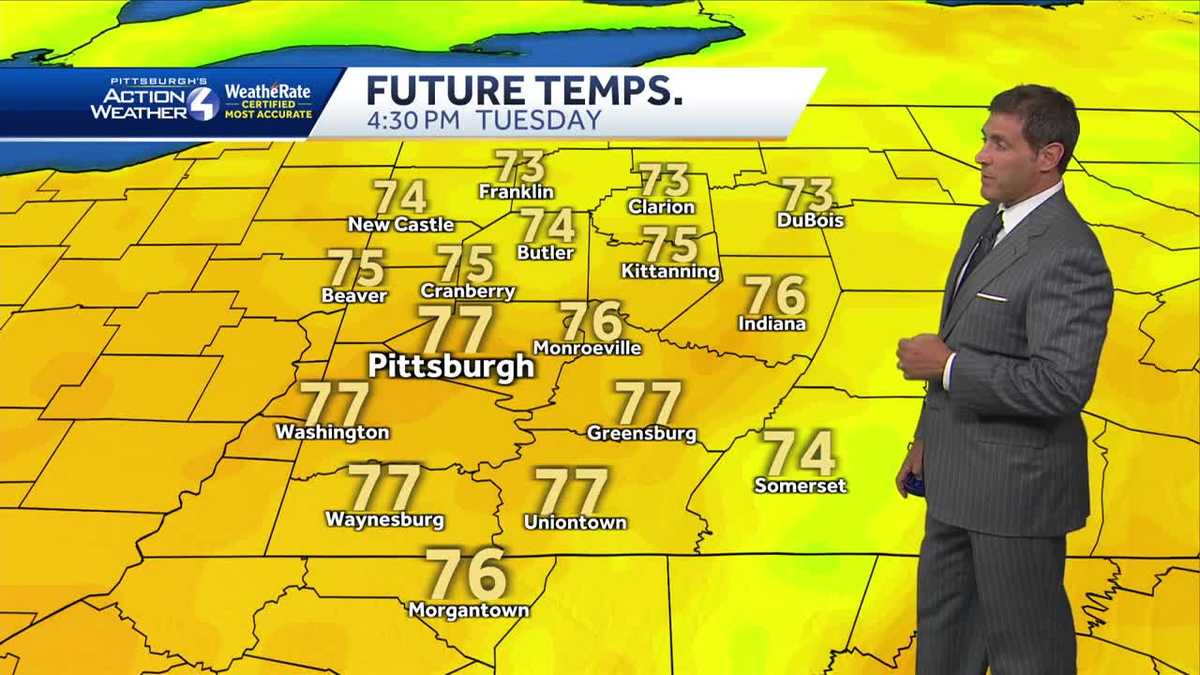 Pittsburgh weather: Sunny and warmer to start the week