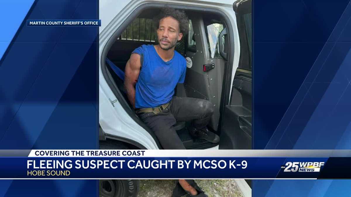 Man caught by Cane the Deputy K-9 after fleeing Martin County deputies