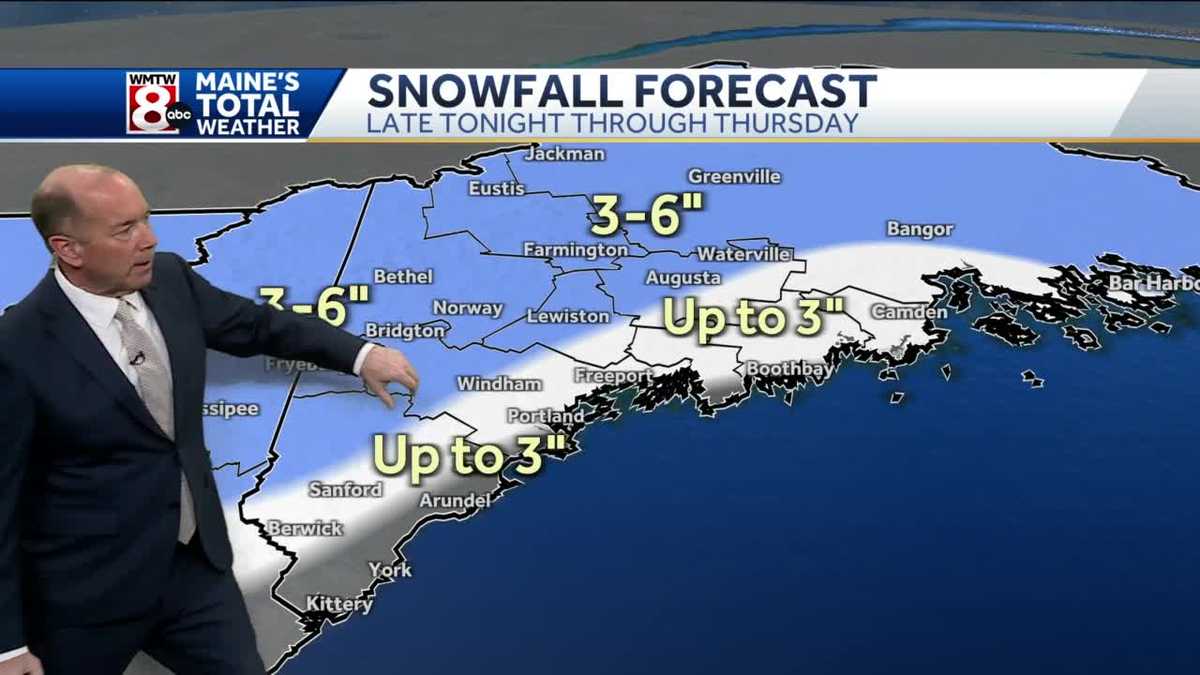 Clouds and a few snow showers overnight