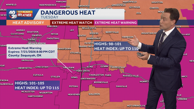 Hottest temps of the summer tomorrow