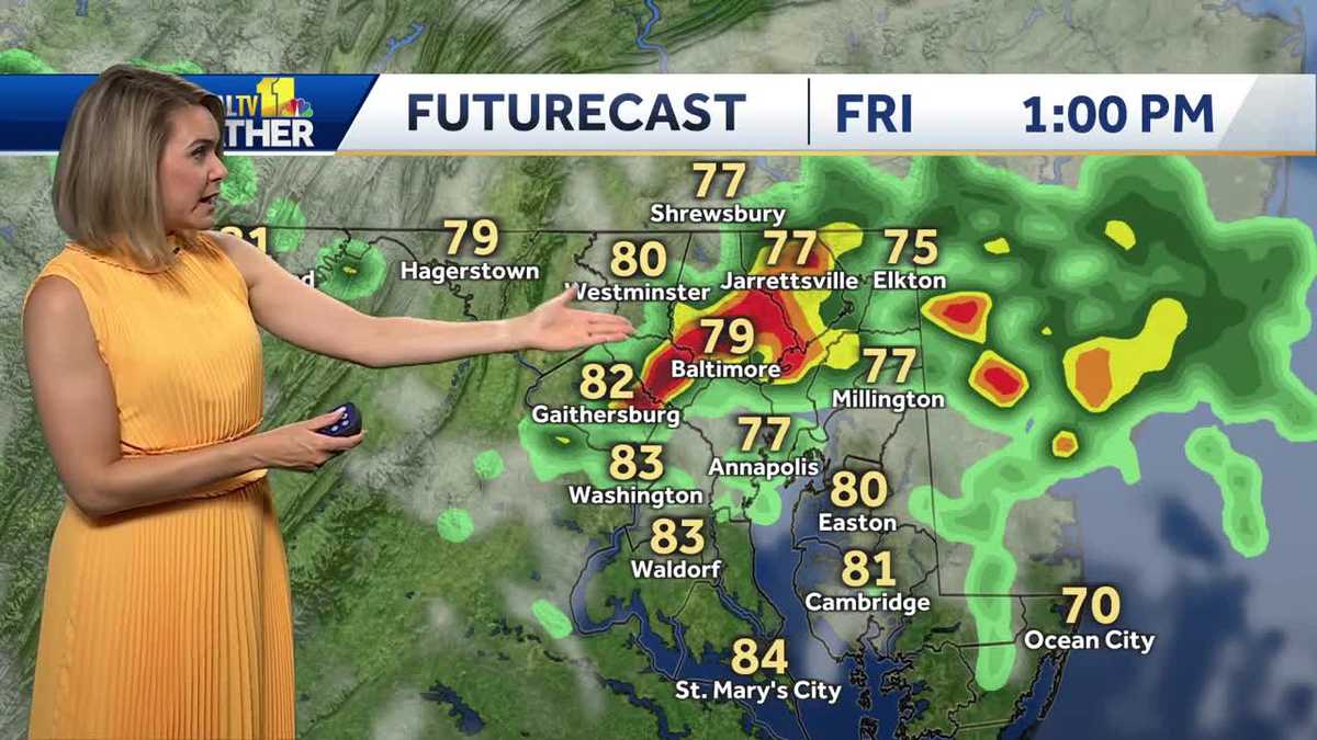 Hot, humid Friday with chance for severe thunderstorms