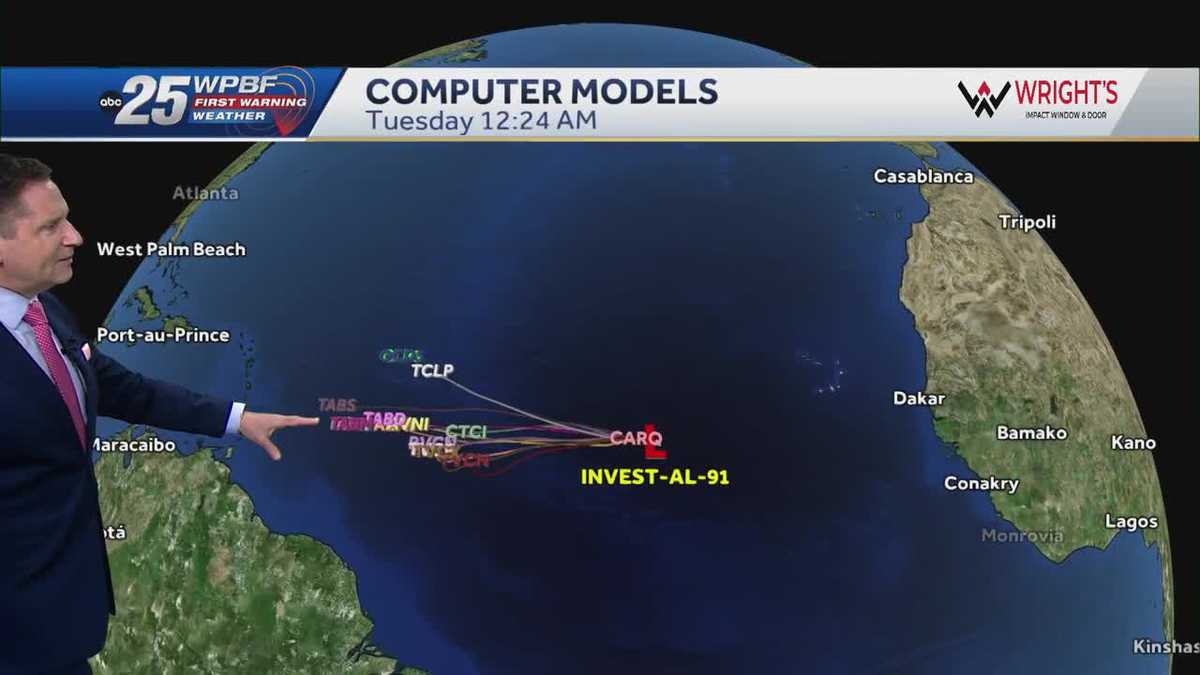 Tracking the tropics, plus showers and storms across South Florida