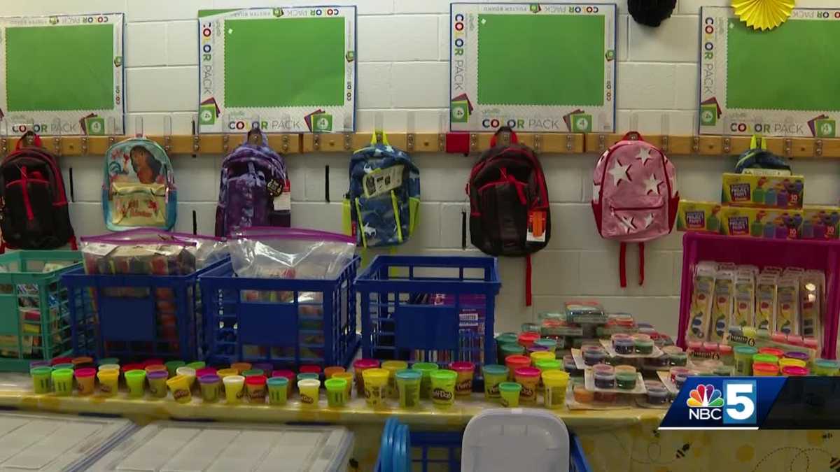 South Burlington church donates school supplies, sets up makeshift store for teachers at local school