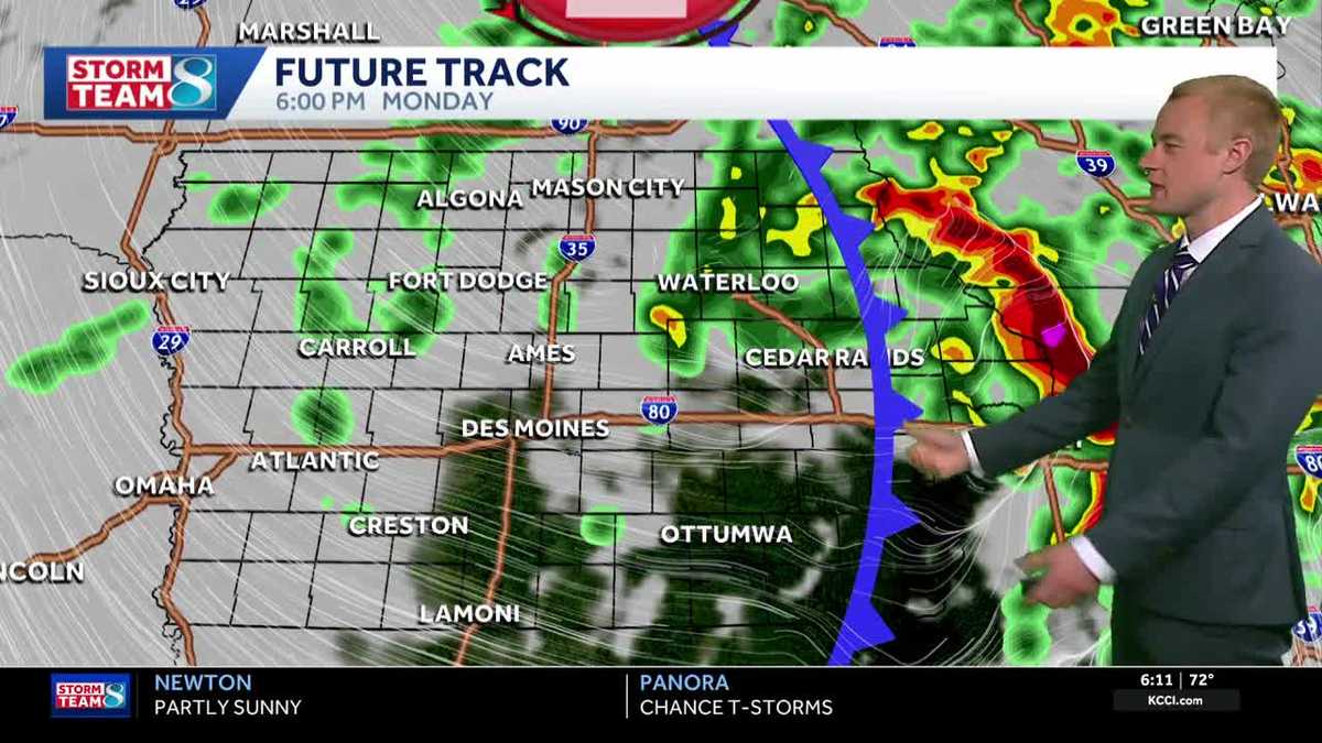 Iowa weather: Rain heads back in, strong storms to follow