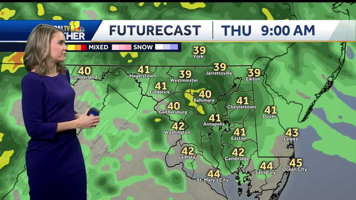 Ava shows how much rain we'll get today