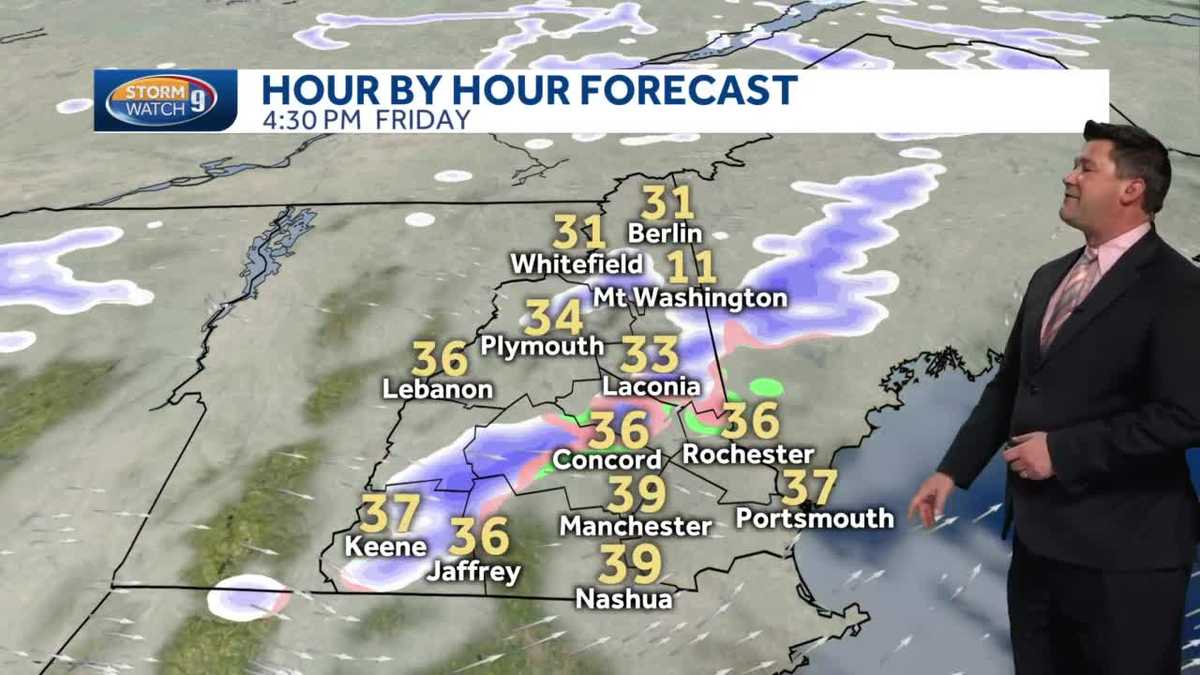 Snow squalls possible Friday evening