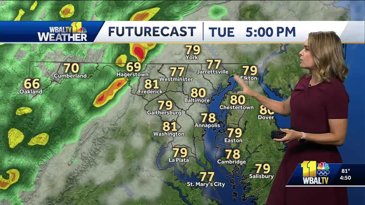 Warm Again Tuesday Before Rain Arrives at Night