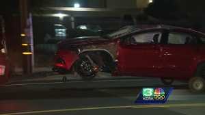 Car hits pole knocks out power along Marconi Avenue in Sacramento
