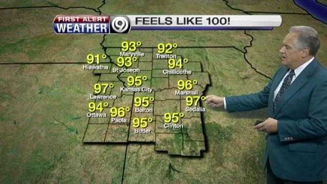 It's going to feel more like 100 degrees today